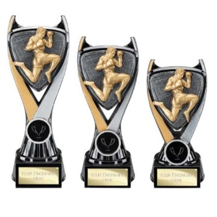 WOLVERINE MMA RESIN TROPHY - 3 SIZES - 16CM - 20CM